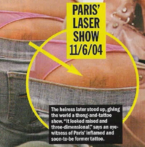Paris Hilton Tattoo